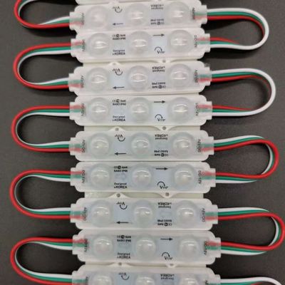 Profesjonalny moduł LED SMD 5050 12V 0,72 W IP65 do reklam świetlnych, seria hermetyzowana, wejście DC 12V