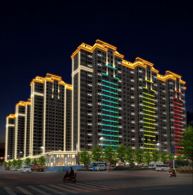 Stałe światło obrysowe LED IP67 50mm DC24V RGB, wodoodporne, zewnętrzne, sterowanie DMX512, komercyjne światło punktowe LED