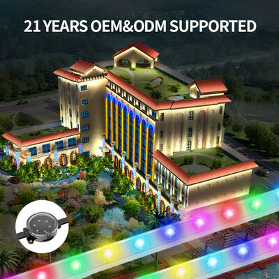 Adresowalne RGB aluminiowe źródło światła LED punktowe IP67 aluminiowy profil stałe zewnętrzne światła punktowe LED świąteczne