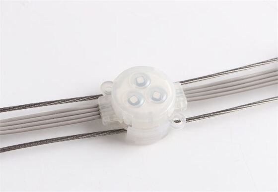 Światło pikselowe LED RGB DC12V 30mm SMD5050 IP67 PC Wodoodporne światło punktowe 1W do fasad budynków zewnętrznych