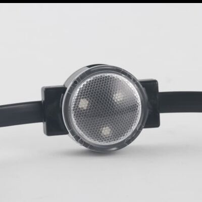 30mm 12V IP67 Waterproof LED Point Light with 120 Degree Beam Angle and RGBW Color Made of PC Material