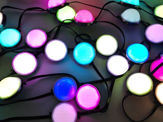 Wodoszczelny 80mm LED Point Light. IP67, kolory RGBY, obudowa PC do oświetlenia budynków zewnętrznych