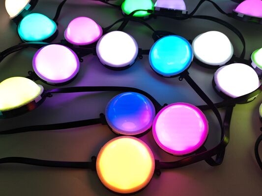 IP67 Wodoodporny 80 mm Kontrolowany RGB LED Pixel Light Point Koraliki Bayer LED Niemiecki materiał PC do projektów oświetlenia ścian zewnętrznych budynków