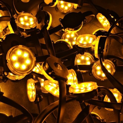 Materiał RGB PC 50mm 48V Światło punktowe LED SMD3535 IP67 Wodoodporne, elastyczne oświetlenie