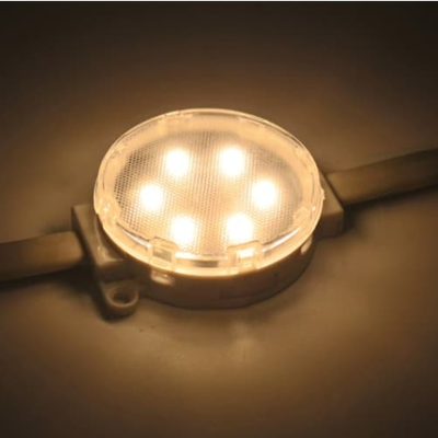 DC24V 50mm SMD3535 LED światło punktowe 6 diod LED IP67 wodoodporny DMX512 adresowalny piksel do zewnętrznego ekranu matrycowego