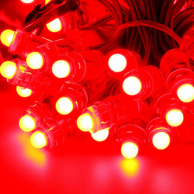 Zewnętrzne ciągi świetlne pikselowe IP67 0,15 W DC 12 V 9 mm Rgb