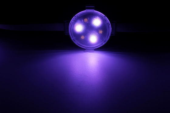 Kątowa obudowa PC 120 ° 1W 12V 40mm IP65 RGBW LED Pixel