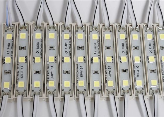 Moduł LED 5054 o wysokiej jasności 12V 3led Wodoodporny IP65 Znak reklamowy LED do kasetonu