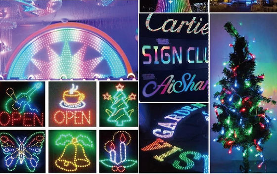 12mm Miracle Bean 1903 12mm Rgb Pixel Programowalne Rgb Led Christmas Lights Ws2811 1903 Led Pixel Light Moduły Led RGB